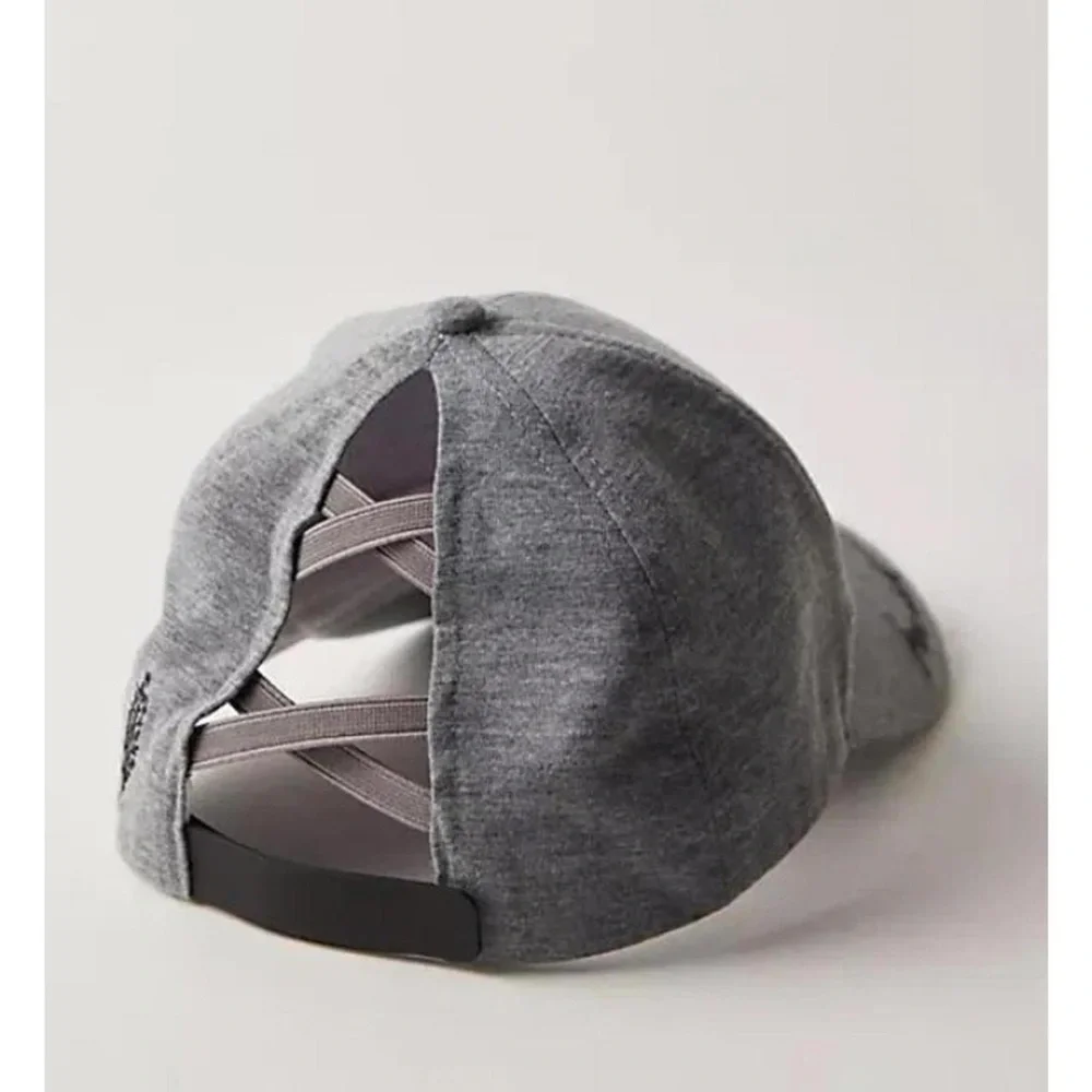 3306. FREE PEOPLE Warm Up Baseball Hat in Heathered gray NWT $38 - Picture 3 of 5